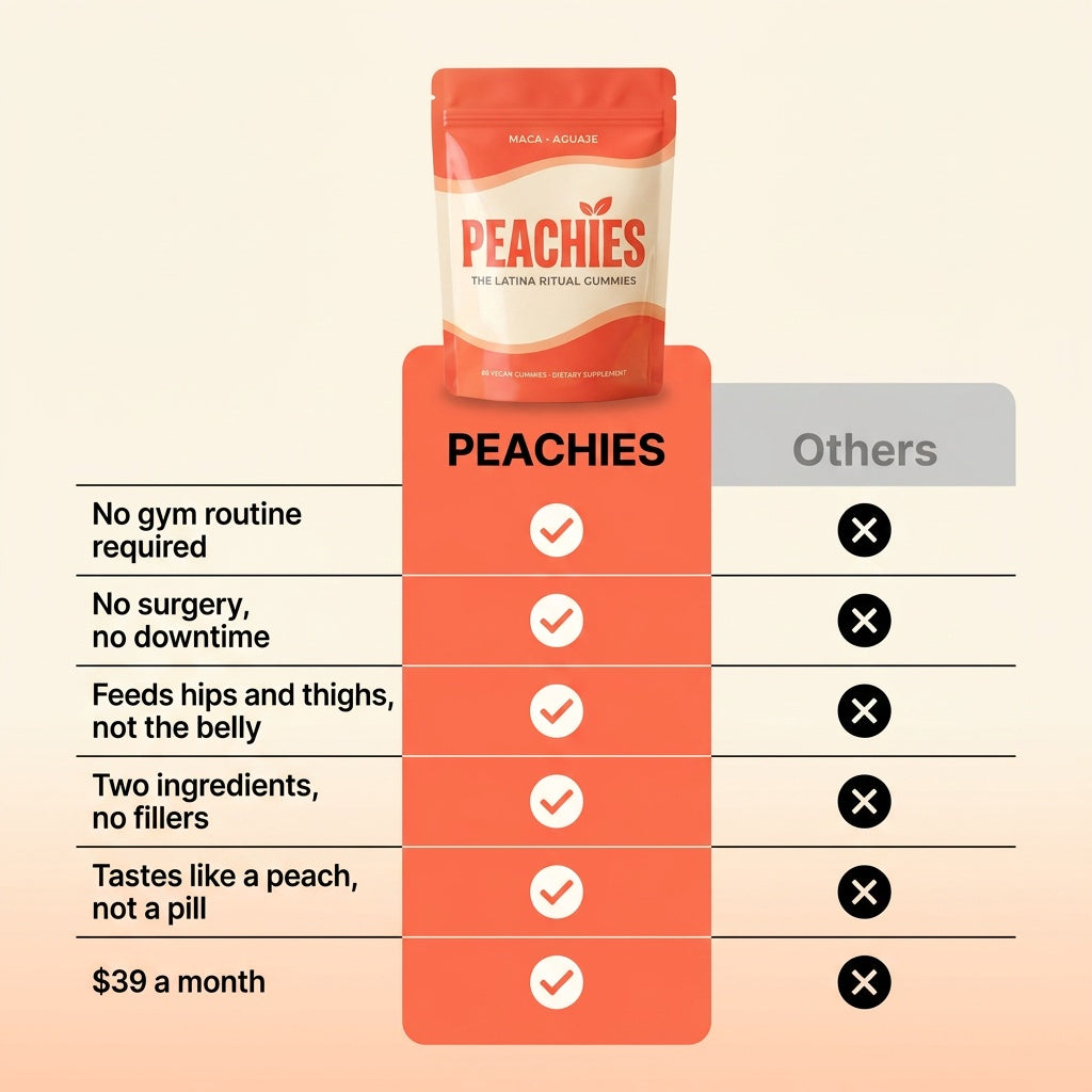 Peachies vs other gummies - comparison