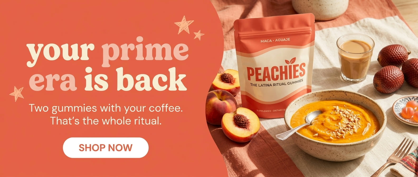Your prime era is back - Peachies breakfast banner